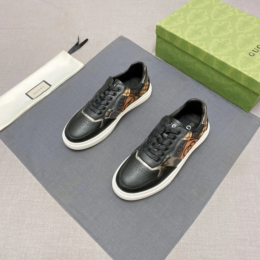 p380 【GUCCI】Gucci men’s casual shoes are absolutely popular 🔥The ultimate matching item for handsome men! The charm of super texture is irresistible, the main recommendation, the flower leather color is bright! The upper is made of high-quality fabrics, the leather lining is used for the feet, and the wear-resistant rubber sole is noble and elegant! Extremely comfortable🎁🎁You can be as handsome as you want💪 Size 38-44! No. 061